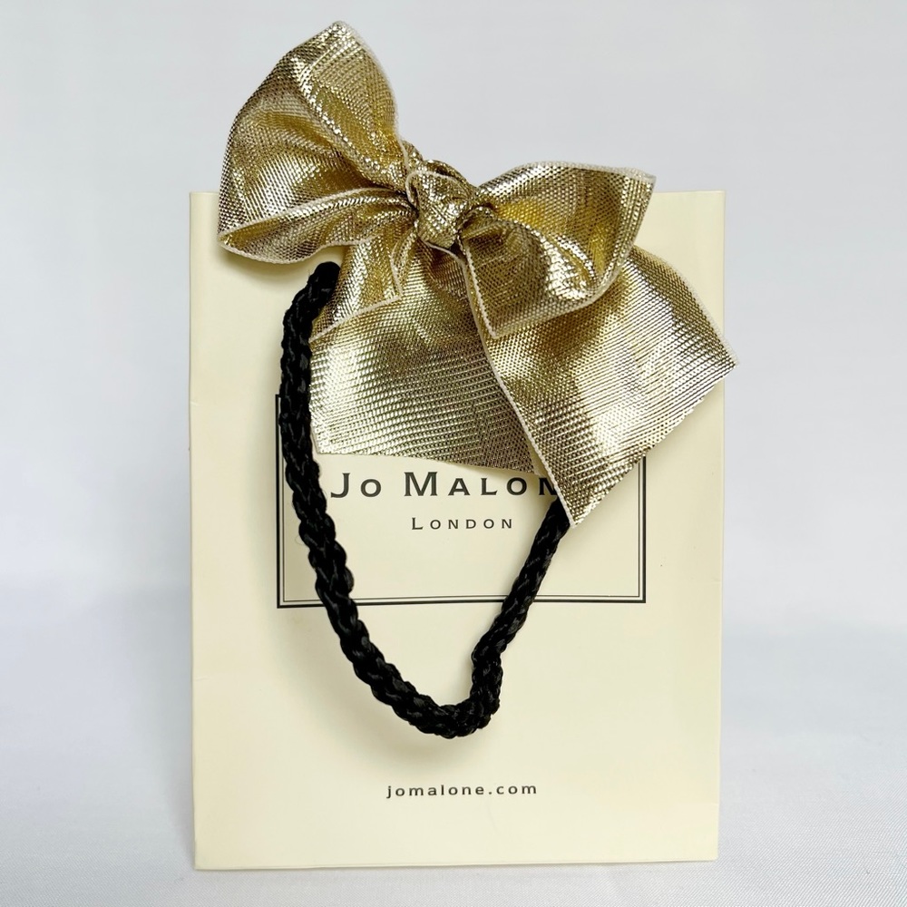 JO MALONE Extra Small Paper Retail Store Shopping Bag With Gold Ribbon